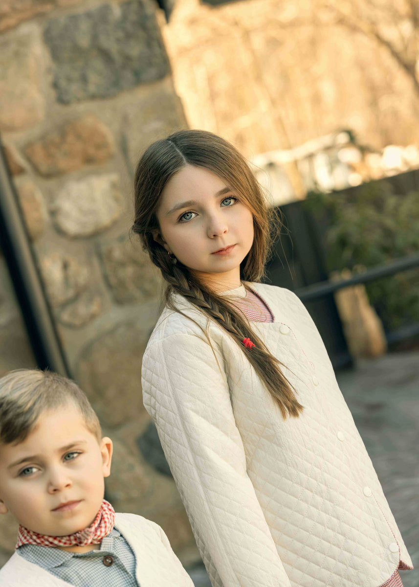 Reversible Jacket in Brick Checkered