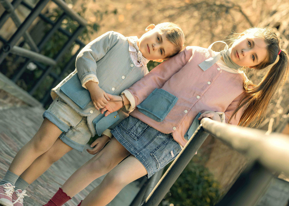 Reversible Jacket in Brick Checkered