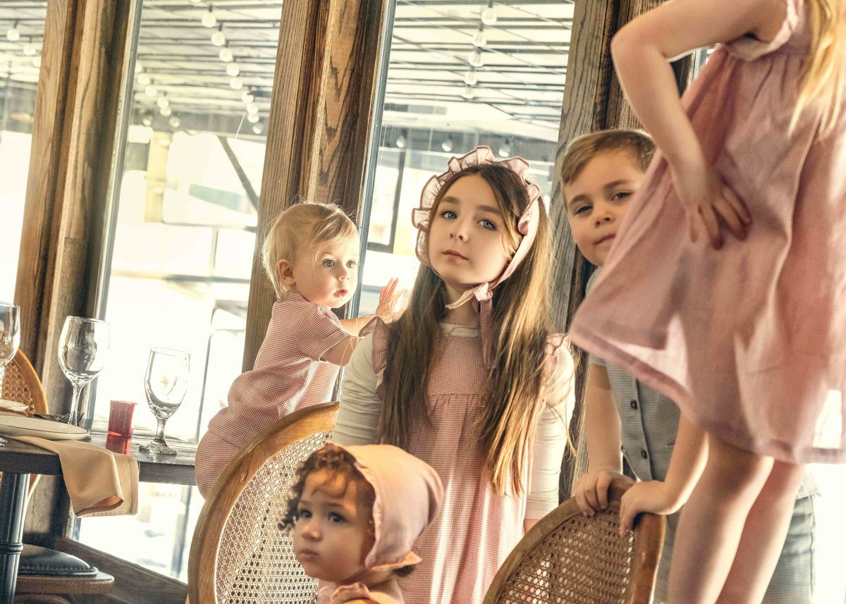 Checkered Boys Set in Brick