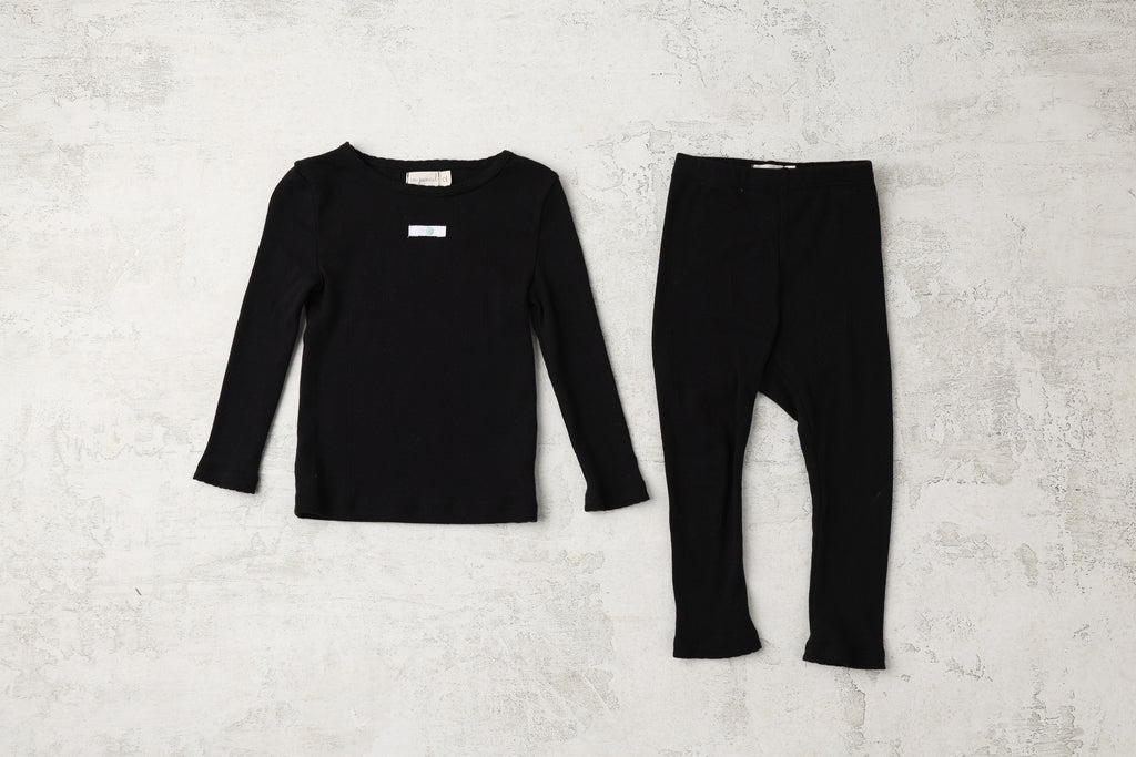 Pointelle Night set with Button