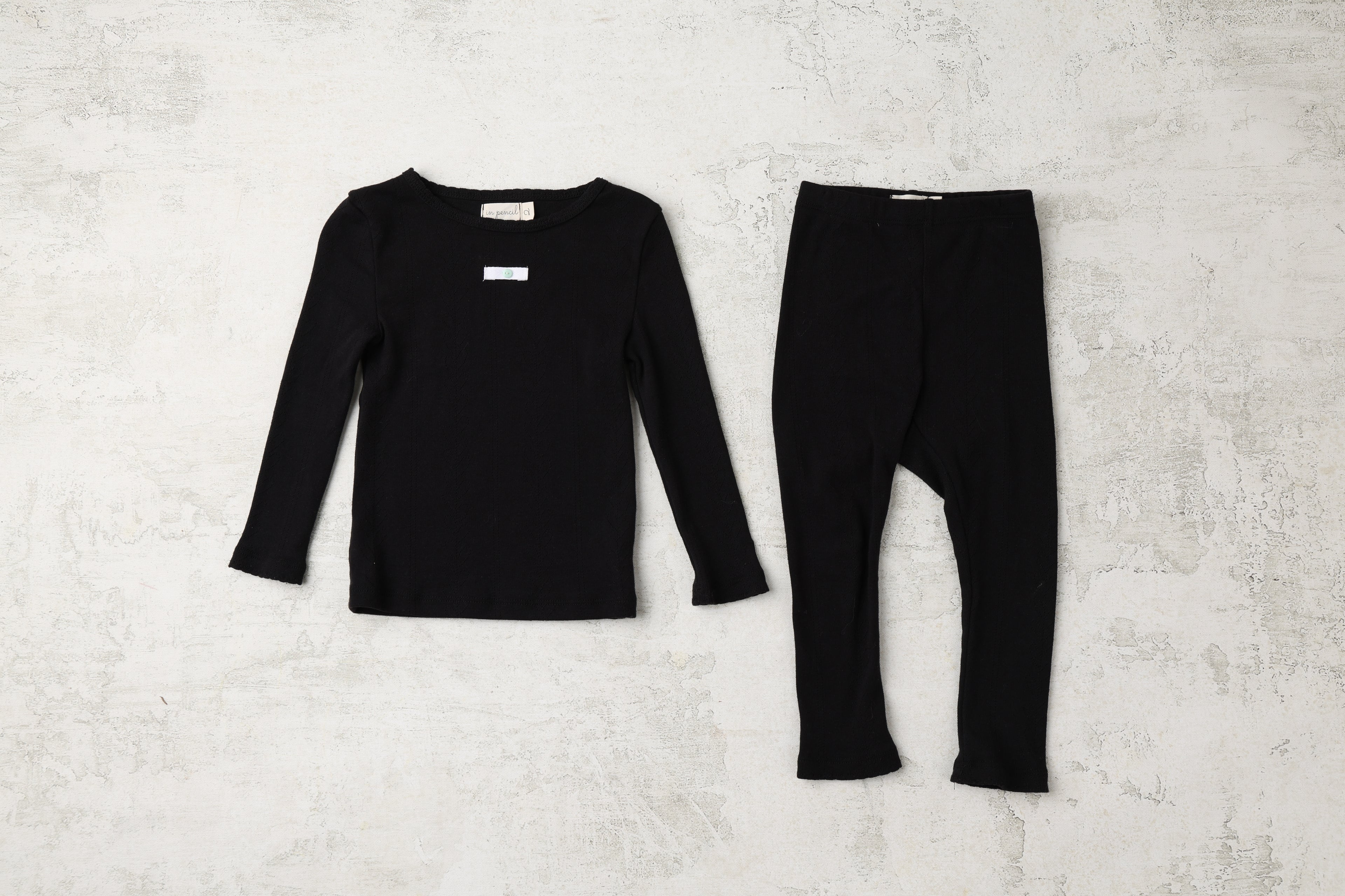 Pointelle Night set with Button