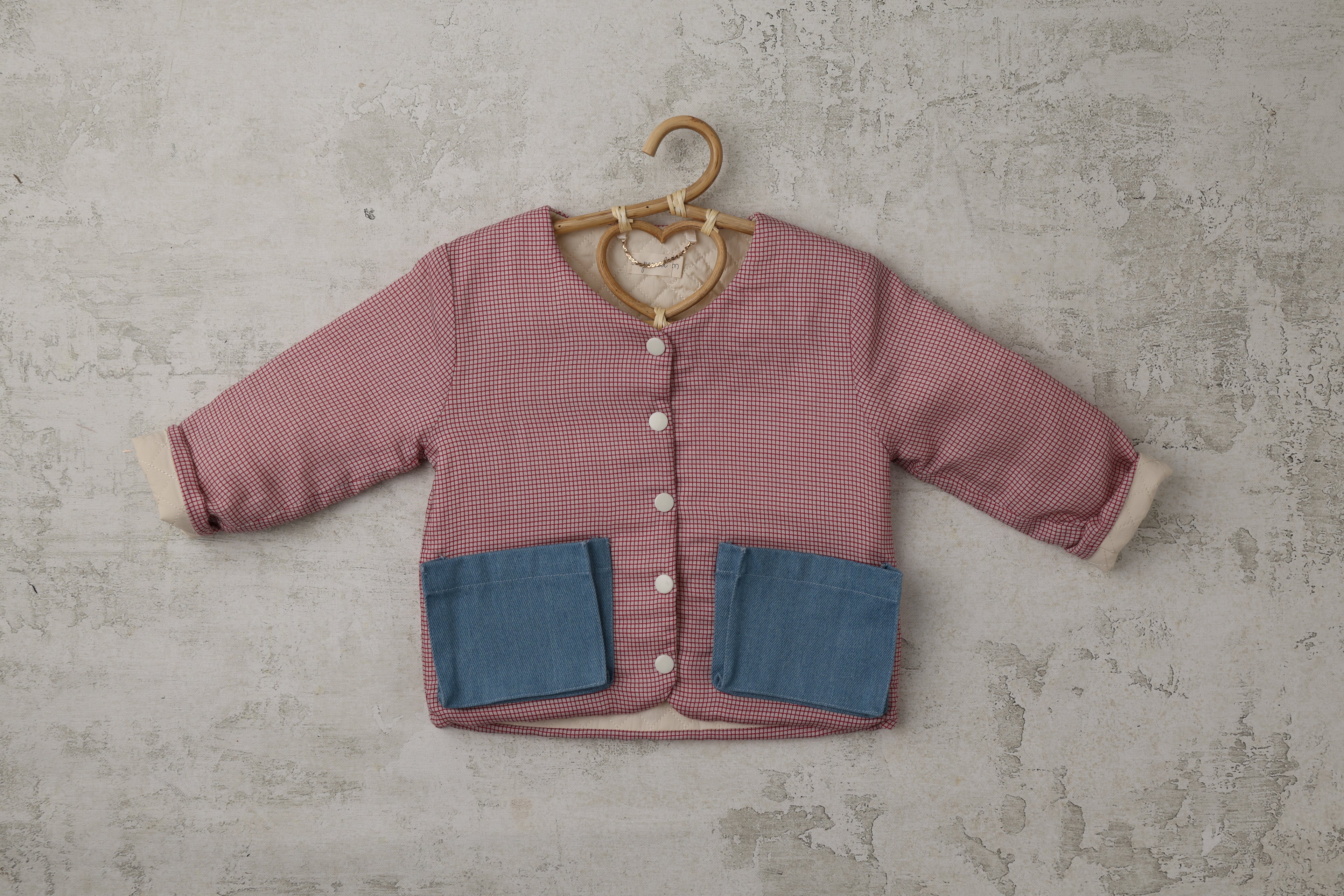 Reversible Jacket in Brick Checkered