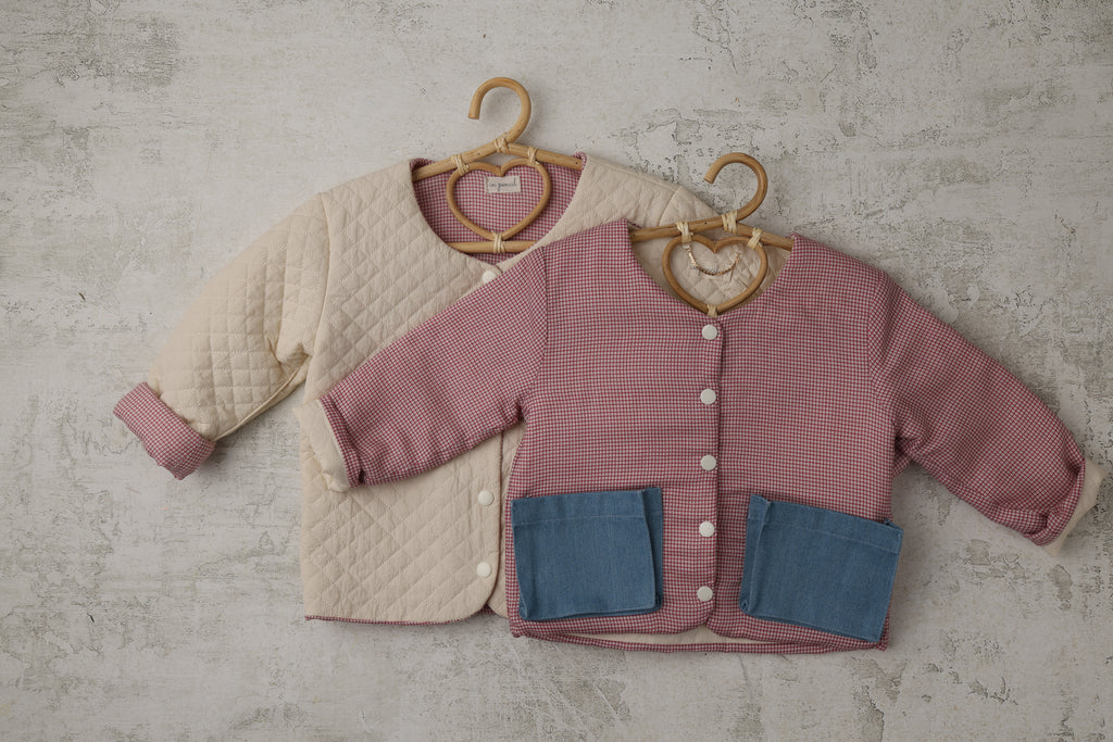 Reversible Jacket in Brick Checkered