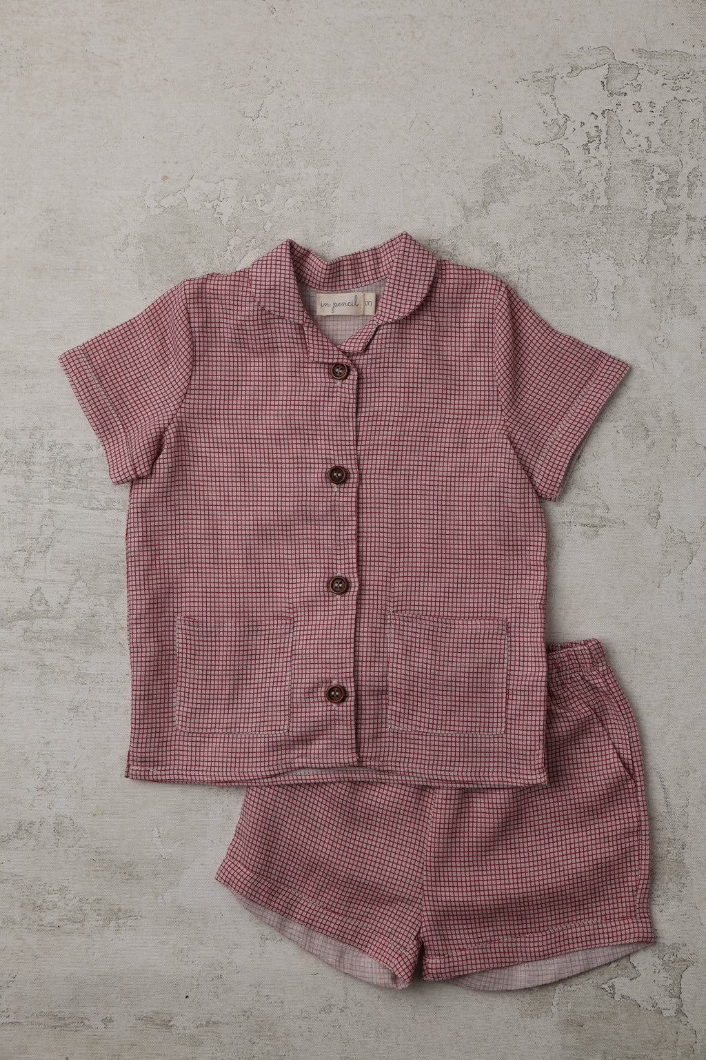 Checkered Boys Set in Brick